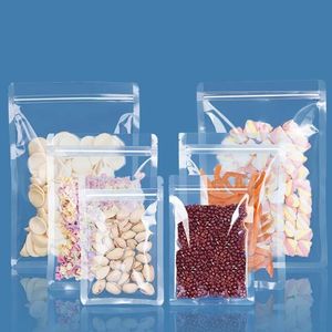 wholesale Emballage alimentaire en plastique transparent sacs auto-scellants stockage scellé clair réutilisable bonbons thé noix fruits secs