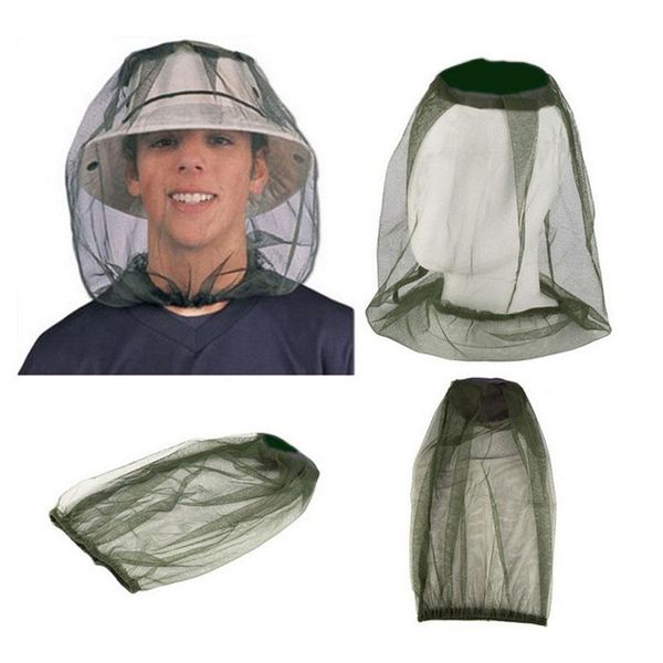 Casquette anti-moustique voyage Camping couverture léger moucheron moustique insecte chapeau Bug maille tête Net protecteur de visage DH0891