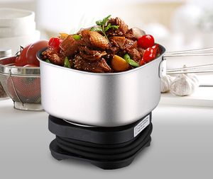 Gros-Travel Cooker Hot Plate 110V-220V Electric Portable Thermal Cooker Mini Rice Cooker