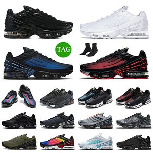 nike air max airmax tn plus 3 turned III plus 2 des chaussures course de qualité supérieure pour hommes femmes tigre bleu laser tout noir blanc baskets de sport formateurs en plein