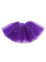 Falda tutú para niñas pequeñas, faldas con purpurina para niños, tutús de ballet, falda de fiesta de baile de princesa