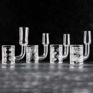 Groothandel uniek modeglasolie -brander Quartz Banger 14mm 18 mm 10 mm mannelijk vrouwelijk gewricht voor waterglazen bong rookaccessoires