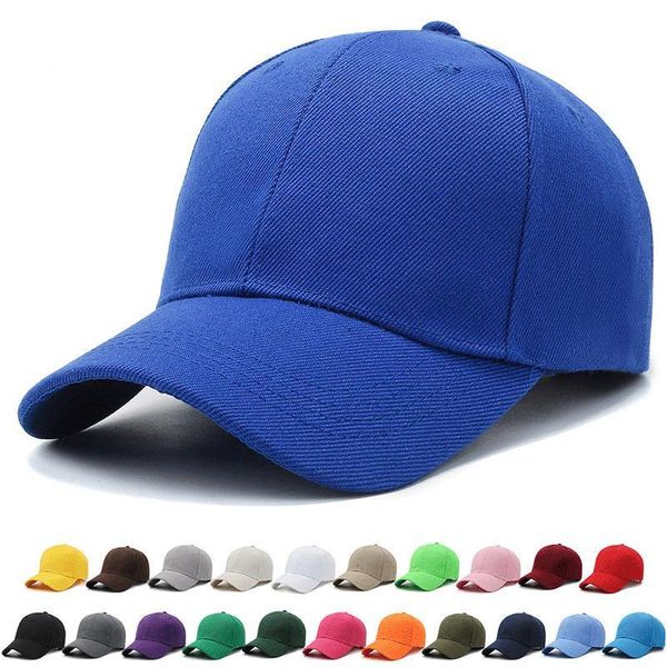 Casquette de baseball réglable en gros Unisexe Casquette Casquette Panneau personnalisé Panneau Plain Plain avec logo de broderie personnalisé