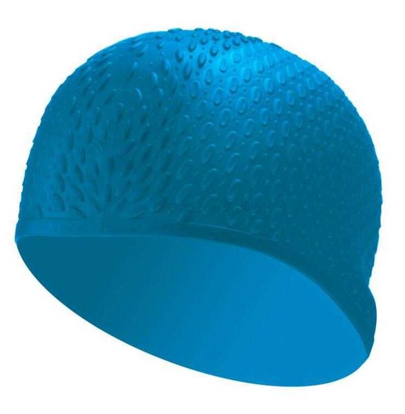 Cass de natation solide en silicone en silicone en silicone pour les femmes longues filles étanche de plongée bouffée de surf chapeau de baignade