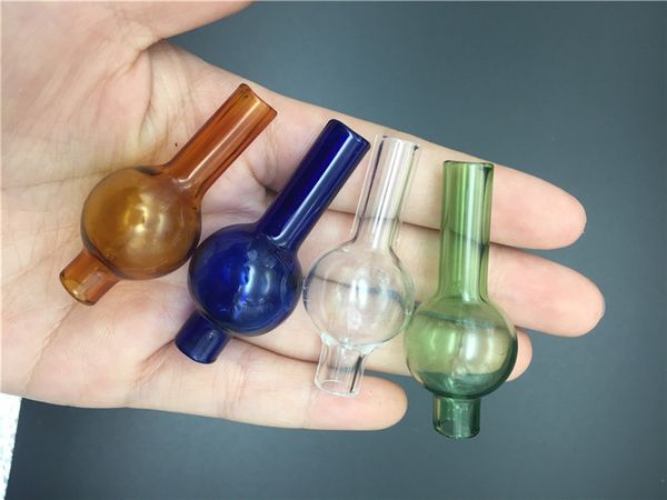 Venta al por mayor Universal Colorful Glass Bubble Car Cap Round Ball Dome para XL Cuarzo grueso Banger térmico Nails Glass Water Pipes, Dab Oil Rigs