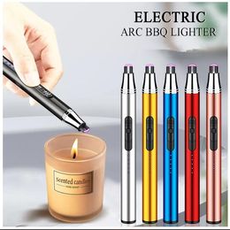 Venta al por mayor de carga USB encendedor de arco de plasma encendedores de pulso eléctrico herramientas de cocina regalo creativo C1202