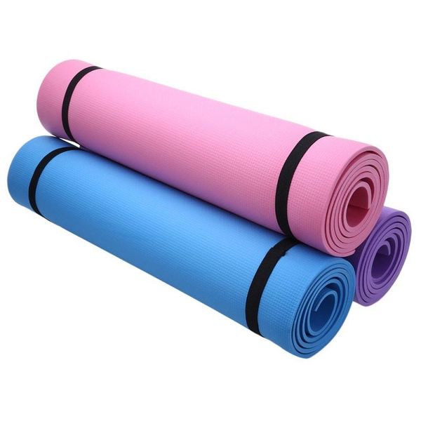 Venta al por mayor de utilidad 6 MM EVA Yoga Mat almohadilla de ejercicio gruesa antideslizante plegable gimnasio Fitness Mat Pilates suministros suelo antideslizante envío gratis