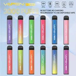 Vente en gros VAPEN Cube 3000Puffs 0% 2% 5% en option Stylo Vape jetable Kits de cigarettes électroniques 3k Puff 1000mAh Batterie Pré-remplie Puff FLEX Bars Cube Yoto 3000 Vape