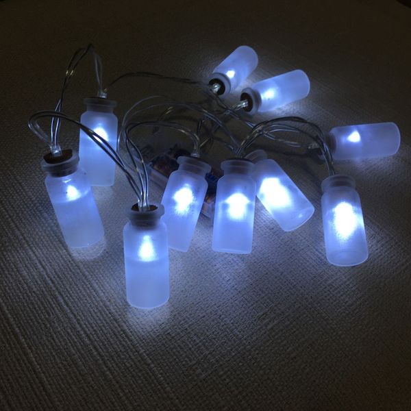 Venta al por mayor Vintage Clear Glass Jar 20 LED String Fairy Lights con pilas 7.2ft