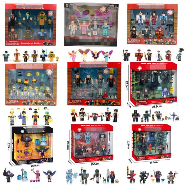 Virtual Virtual World Virtual Wholes Old de figuras de bloques de construcción de Roblox, 26 modelos con accesorios, juegos de anime periféricos de mano