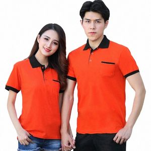 wholesale Serveur Vêtements de travail Polos Restaurant Hot Pot Shop Femmes Restauration Uniforme Café Fast Food Restaurant Outillage Q1MK #