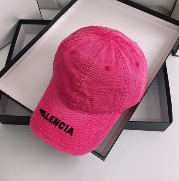 Gorra de béisbol de mezclilla lavada al por mayor, bordado de letras, gorras de marca de moda