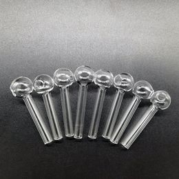 Tuyau d'eau en gros brûleur à mazout 7 cm tuyaux à ongles en verre transparent tube de 8 mm de diamètre brûleurs à billes de 20 mm de diamètre pour narguilé Bong Dab Rig