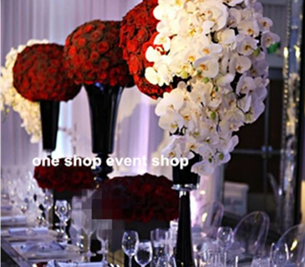 vente en gros pièce maîtresse de mariage fleur rose stand pour la décoration de mariage