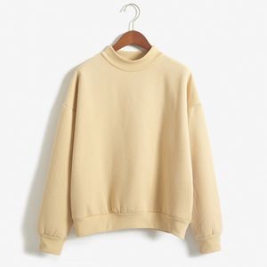Groothandel- Weixinbuy 2017 Moletom Feminino Pullover herfst Women Hoodies Casual Sweatshirt Candy Out-deler Tops Long Sleeve