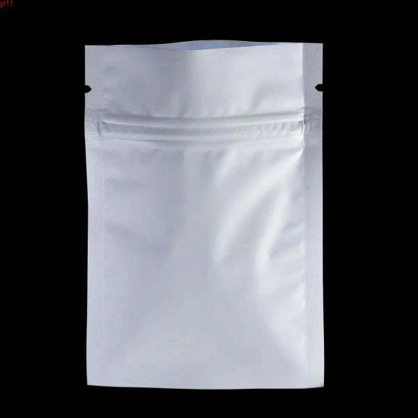 Blanc blanc 100pcs / lot 10 * 15cm en aluminium Foil Heat Seal Package Ziplock Pack