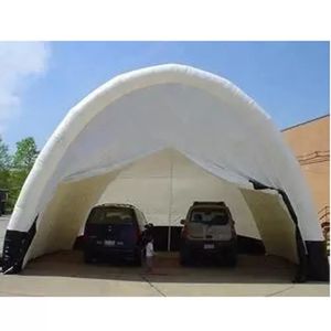 Tenda de túnel inflável branca enorme com cobertura completa para eventos, balão de entrada esportivo em formato de arco, arcos de brinquedo