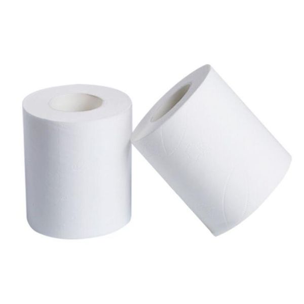 En gros blanc rouleau de papier toilette paquet de mouchoirs de 3 plis serviettes tissu ménage papier hygiénique 2020 LX1390