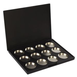 Groothandel - Groothandel- 10 pack make-up cosmetische lege 12 stuks aluminium magnetische oogschaduw oogschaduw pigment pannen palet case