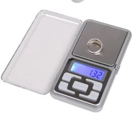 vente en gros balances numériques balance de bijoux numérique or argent pièce de monnaie grain gramme taille de poche herbe mini rétro-éclairage électronique 100g 200g 500g expédition rapide