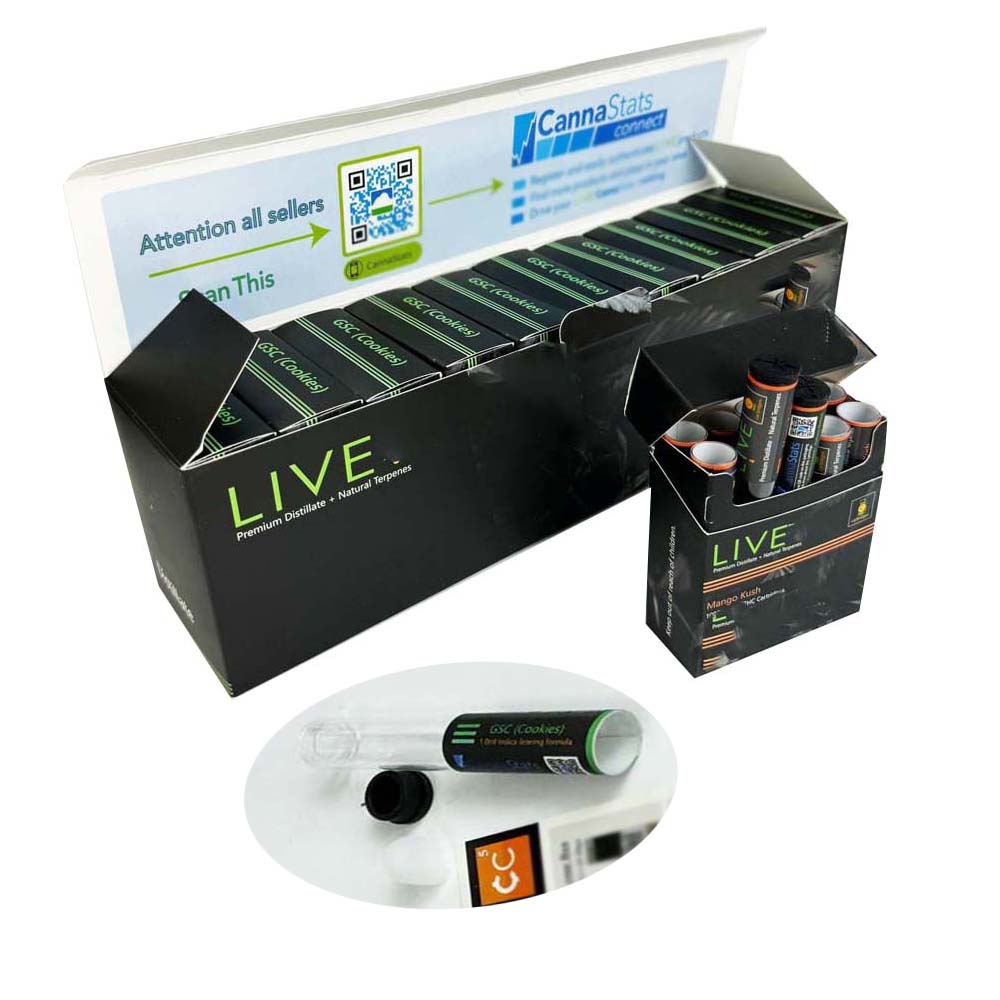 grossist grossist tomt nytt live kassettglaspaket engångsatomisatorer vagn packar påsar paket vagnar atomizer paket 1.0 g infunderad förpackningslåda
