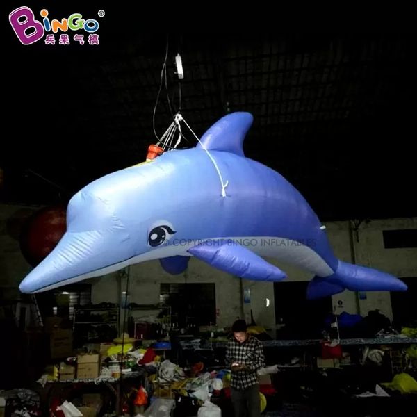 vente en gros en gros de ballons gonflables de dauphin affamés de publicité d'événement en plein air explosent des modèles d'animaux de bande dessinée pour le thème de l'océan