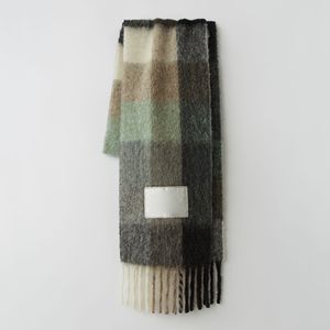 Groothandel Winter Lady Sjaal Klassieke Grote Kasjmier Sjaal Regenboog Plaid Dikker Square Pakket Maat: 240CMX32cm