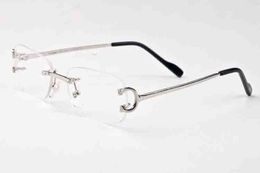 Gros-avec boîte 2019 mode lunettes de soleil ovales hommes femmes or argent métal cadre designer corne de buffle lunettes livraison gratuite