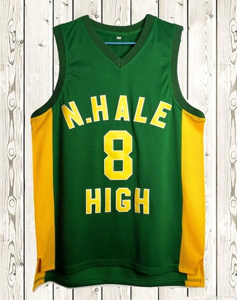 WIZA MAYOR WIZ KHALIFA #8 N. Hale Basketball Jersey High School Ed Men's Ed Wild Green S-3xl