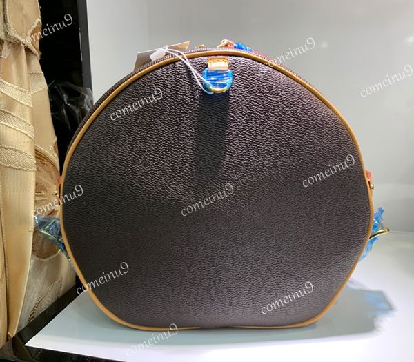 Sac en gros des femmes autour de la boîte en cuir authentique Petite Sangle de sangle féminine Sac à corps croisé 43514 Sac de seau en toile Hnadle Tag