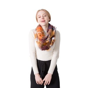 Groothandel-dames lichtgewicht sjaal van hoge kwaliteit kleurrijke rooster sjaal herfst en winter mode kasjmier sjaal