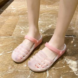 Groothandel vrouwen slippers kinderen comfortabele zandstrand gat schoenen dame slippers gentlemen zachte bodem flip-flops