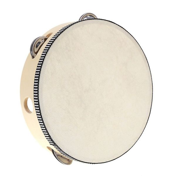 Bonne de tambourine de tambour de haute qualité en bois en gros dans les enfants en gros et adapté aux cadeaux