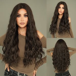 Venta al por mayor de lana de pelo rizado Pelucas rubias negras 72 cm de pelo largo femenino onda grande en agua ondulación envío rápido