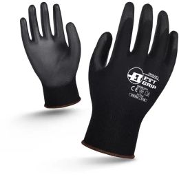 wholesale Gants de travail Gant de sécurité en nitrile enduit d'unité centrale flexible pour le mécanicien travaillant Nylon Cotton Palm CE EN388 OEM LL