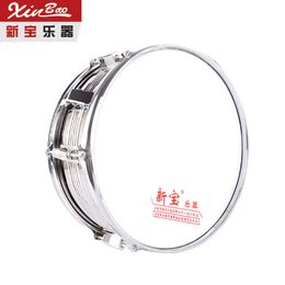 Groothandel Xinbao Snare Drumstokken Set Instrumenten 14 Inch Student Team Drum Instrument Dual Tone Instrument Roestvrij Staal Akoestische Drums