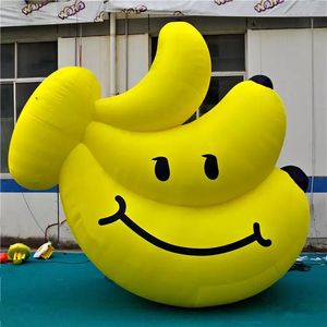 wholesale Banane fraîche gonflable de fruit jaune de ballon d'Inflatables pour la décoration d'étape de musique