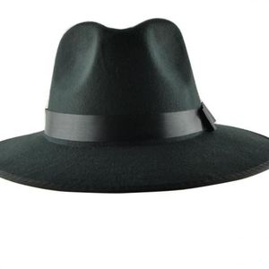 Оптово-YOCCAS вдоль зимней шапки Винтажная джазовая кепка Сценический козырек Британские мужчины Сомбреро Para Hombres Черные шляпы Fedora для мужчин