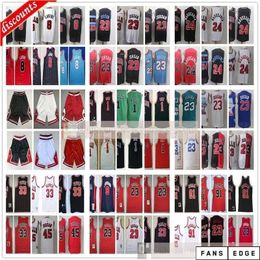 Groothandel Zach Lavine Jersey Lauri Markkanen Retro Scottie 33 Pijpen Dennis 91 Rodman Derrick 1 Rose Jerseys Shorts