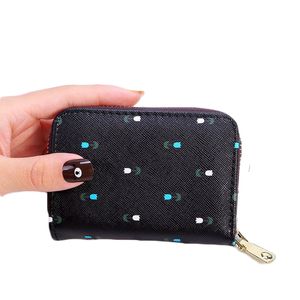Groothandel Zipper Bag Design Cute Girl Coin Purse RFID Blokkerende PU Leather Lady Concertina Credit Card Wallet
