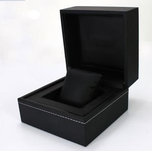 Grossiste de haute qualité 2019 Nouvelle boîte de montre en cuir noir pour boîtes-cadeaux Papers Card2610364