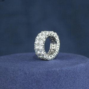 Groothandelaren komen met Gra-certificaat 100% Pass Diamond Tester Vvs d Hip Hop Moissanite Cubaanse Ring voor Mannen Vrouwen