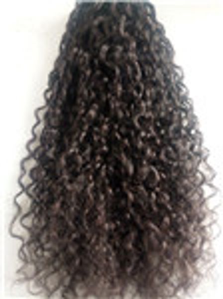 Venta al por mayor Brasileño Afro Kinky Curly Hair Pein Pein Products Humano Virginal Haft Natural Color Negro 8-30 pulgadas1 Budles