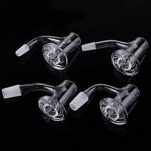 Duidelijke afgeschuinde rand Quartz Banger 10mm 14 mm Blender Spin Quartz Banger Nagels 20 mm Diameter Nadeloze Volledig las rookbanger voor Dab Rig