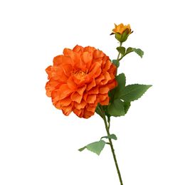 Vente en gros, 2 têtes de Dahlia artificiel, branche unique, décoration en soie, marguerite Gerbera artificielle, cadeaux de décoration de noël pour la maison, vente en gros