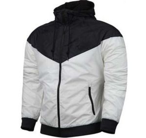 Grossales - hommes femmes sport vestes de brise-vent couleurs patchwork contrat imperméable veste à glissières
