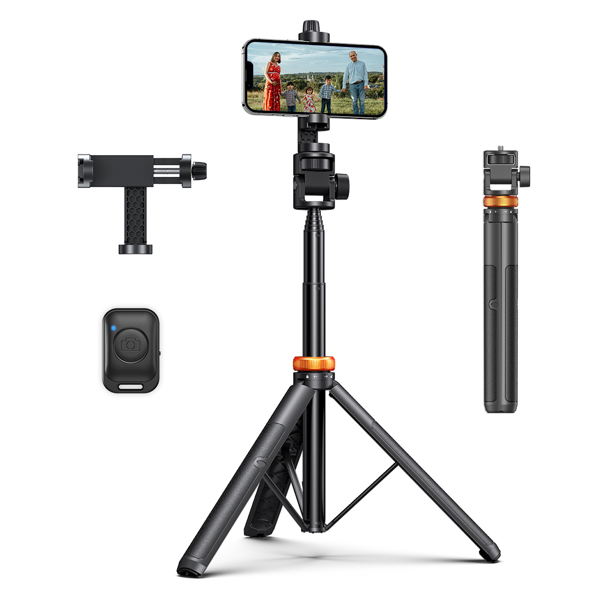 Toptan cep telefonu selfie hafif tripodlar profesyonel tripod canlı akış için