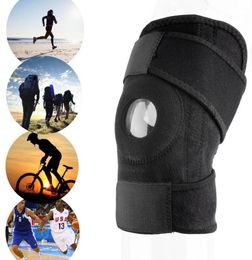 Wholesaleundefined Männer Frauen 1pc Einstellbare Sport Training Elastische Knie Unterstützung Klammer Patella Knie Pads Loch Knieschoner Sicherheit Schutz Strap Protector4794615