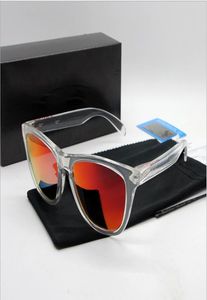 Volle zonnebril Nieuwe zonnebril TR90 Frame Gepolariseerde lens UV400 kikkerhuid Sportzonnebril Modetrend Brillen2287083