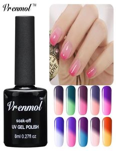 WholeVrenmol Temperatuur Chameleon Nagelgel Polish Thermische Kleurverandering UV Losweken Vernis Veranderende Lak8123791